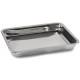 RFS-A02 Vaschetta tara di acciaio inox, misure 400×300×45 mm